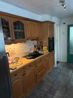 Eiken keuken, Huis en Inrichting, Keuken | Complete keukens, Gebruikt, Bruin, Dubbelwandige keuken, Ophalen of Verzenden