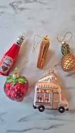 5x kerstboom versiering / ornament, Ophalen of Verzenden