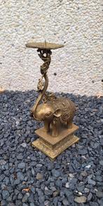 Bronzen Olifant kandelaar, decoratief en uniek😍, Antiek en Kunst, Antiek | Koper en Brons, Ophalen of Verzenden, Brons