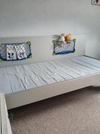 Peuterledikant in grijs 70 X 160, Ophalen of Verzenden, Gebruikt, 140 tot 160 cm