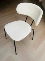 6 teddy eetkamerstoelen, Huis en Inrichting, Stoelen, Wit, Ophalen of Verzenden, Zo goed als nieuw, Stof
