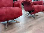 Relaxfauteuil 2 stuks. Netjes, voor 100 p/st. VERKOCHT!, Ophalen, 75 tot 100 cm, Zo goed als nieuw, Metaal
