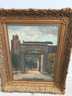 Schilderij van J. Hofland., Antiek en Kunst, Kunst | Schilderijen | Klassiek, Ophalen of Verzenden