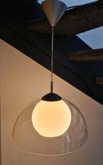 Hanglamp vintage space-age  Massive., Vintage, Ophalen of Verzenden, Minder dan 50 cm, Glas