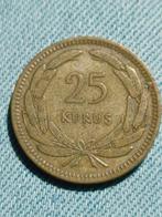 Turkije 25 Kuruş 1948, Verzenden, Midden-Oosten, Losse munt