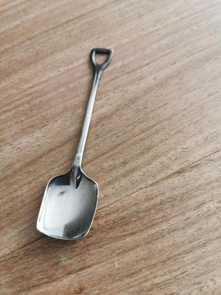Vintage Zilveren Schep Lepel, Antiek en Kunst, Antiek | Bestek, Ophalen of Verzenden