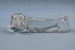 Lucienne Bloch - teckel - helder kristal - Leerdam., Antiek en Kunst, Ophalen of Verzenden