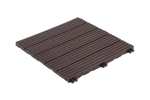 Composiet Vlondertegels –30x30 cm | Set van 6 - Coffee Mocha, Tuin en Terras, Terrasdelen en Vlonders, Nieuw, Composiet, Ophalen of Verzenden