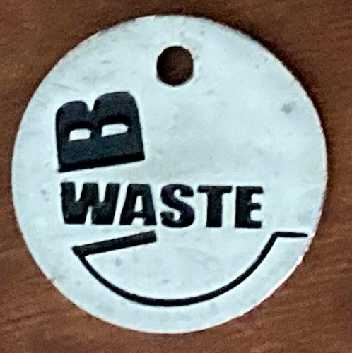 Winkelwagenmuntje B Waste 10 jaar, Verzamelen, Winkelwagenmuntjes, Ophalen