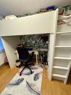 Hoogslaper met kledingkast en vakken - 90x200 van ikea stuva, Verzenden, Gebruikt, Kast