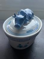 Vintage Chinees servies schaal met koe / pot met deksel, Gebruikt, Ophalen of Verzenden, Schaal of Schalen, Overige stijlen