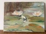 Schilderij Max Kelly Waterlelies, Antiek en Kunst, Kunst | Schilderijen | Klassiek, Ophalen