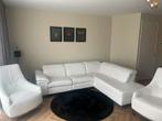 Leren hoekbank+ 2 fauteuils, Chateau d’Ax, Huis en Inrichting, Ophalen, Zo goed als nieuw, Vierpersoons of meer