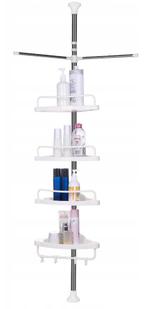 Telescopische badkamerdoucheplank 4 verdiepingen, Huis en Inrichting, Badkamer | Badkamermeubels, Minder dan 50 cm, 100 tot 150 cm