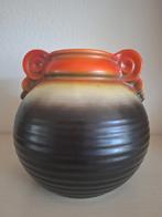 Mosa Maastricht Vaas Oranje Bruin, Antiek en Kunst, Ophalen of Verzenden