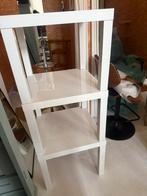 Klein wit tafeltje, Huis en Inrichting, Ophalen, Rechthoekig, Minder dan 55 cm