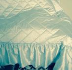 'LICHTBLAUW GEWATTEERD SPREI 1 PERSOONS, Huis en Inrichting, Eenpersoons, Blauw, Overige typen, Ophalen of Verzenden