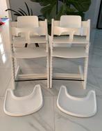 Als Nieuw Stokke Wit met Zgan Stokke Babyset & Playtray, Kinderen en Baby's, Ophalen of Verzenden, Zo goed als nieuw, Meegroeistoel