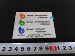 sticker rotterdam breur ijzerhandel beveiligingen verhuur, Ophalen, Zo goed als nieuw, Bedrijf of Vereniging