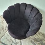 Mooie zwarte schelp stoel, Huis en Inrichting, Stoelen, Ophalen, Zwart, Zo goed als nieuw, Eén