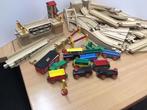 Grote houten treinbaan, met overgang, kruispunt, tunnel, Ophalen, Gebruikt, Overige merken