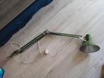 Vintage mosgroene lamp knikarm, Ophalen of Verzenden, Gebruikt