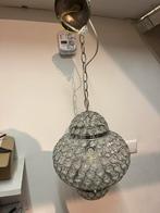 Mooie hanglamp met kristallen, Huis en Inrichting, Ophalen of Verzenden, Zo goed als nieuw, Metaal, Minder dan 50 cm
