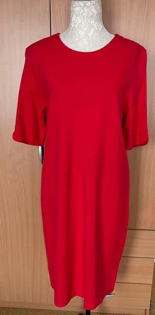 Purdey rozerode jurk maat 42 [DM], Kleding | Dames, Jurken, Zo goed als nieuw, Maat 42/44 (L), Roze, Knielengte, Ophalen of Verzenden
