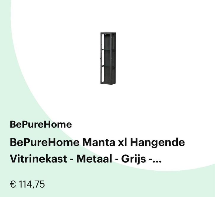 Vitrine kast 2 stuks, Huis en Inrichting, Kasten | Vitrinekasten, Zo goed als nieuw, 150 tot 200 cm, 50 tot 100 cm, 25 tot 50 cm
