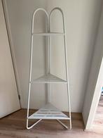 Open hoekkast metaal wit, Huis en Inrichting, Ophalen, 50 tot 100 cm, Zo goed als nieuw, Metaal