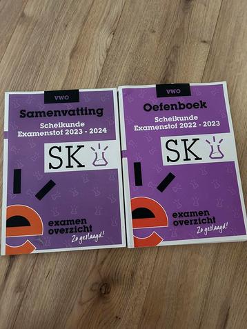 Examenoverzicht scheikunde vwo samenvatting + oefenboek beschikbaar voor biedingen