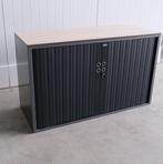 Gispen roldeurkast, 120x45x74cm, Grijs/Ahorn, Sleutel RD83, Gebruikt, 100 tot 150 cm, -, -