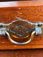 antiek mahonie kaptafel met lades , 92 cm breed, De doofpot, Minder dan 100 cm, Antiek mahonie, Hout