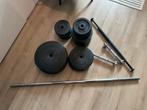 Halterset Gorilla Sports - barbell, dumbells en pull-up bar, Ophalen, Zo goed als nieuw
