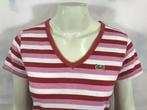 Lacoste roze gestreept shirt  maat XXL (3C8), Tweedehands verkoop, Tweedehands verkoop, Maat 46/48 (XL) of groter, Ophalen of Verzenden