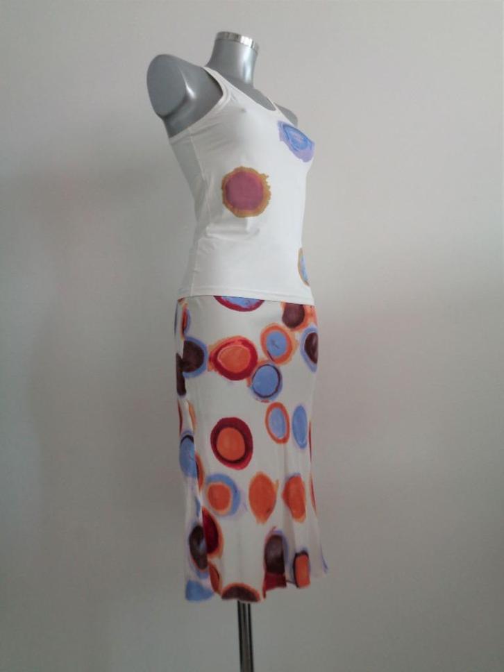 KYUSO co-ord set, top en rok maat small origineel, Kleding | Dames, Rokken, Zo goed als nieuw, Maat 36 (S), Overige kleuren, Onder de knie