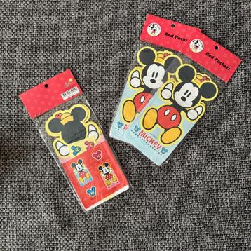 3x Disney Micky & Minnie Mouse geldenveloppen/hongbao/laisee beschikbaar voor biedingen