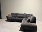 Prachtige zwarte velvet hoekbank, gereinigd!, ., Ophalen of Verzenden, Zo goed als nieuw, .