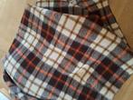 Vintage wollen geruite deken  100% wol, Ophalen of Verzenden, Gebruikt, Eenpersoons, Deken of Dekbed