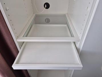 ikea pax komplement uittrekbare plank met glasplaat 50x58