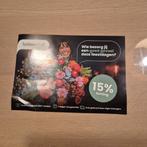 Kortingscode 15% Topbloemen, Tickets en Kaartjes, Kortingen en Cadeaubonnen, Eén persoon, Kortingsbon, Overige typen