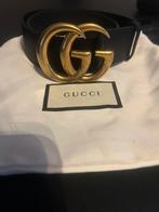 GUCCI DOUBLE GG Marmont wide belt, Ophalen, Nieuw, Zwart, 80 tot 90 cm