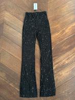 Meet Me There glitter flared feest broek maat S/M NIEUW!, Kleding | Dames, Broeken en Pantalons, Zwart, Nieuw, Ophalen of Verzenden