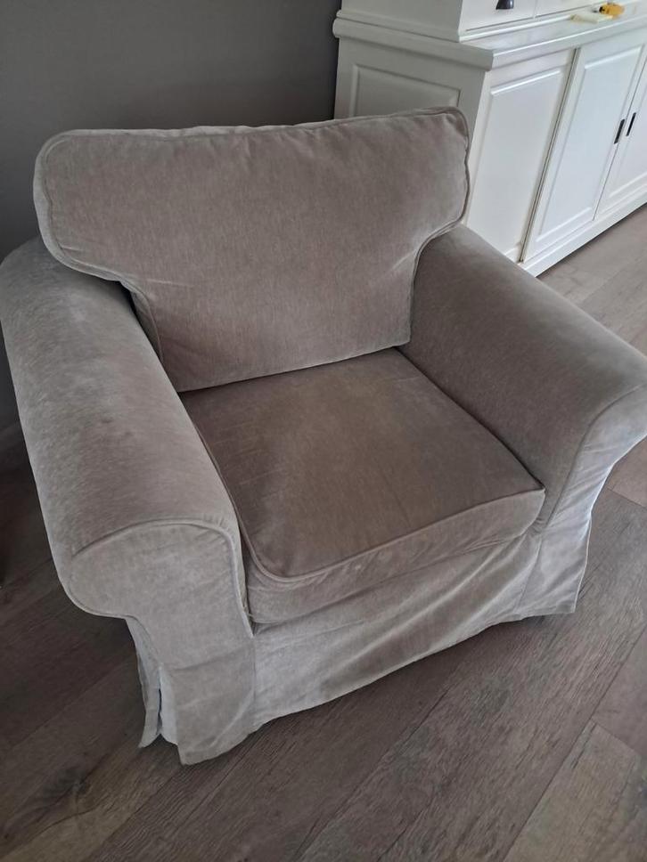 Te koop IKEA EKTORP FAUTEUIL BEIGE, Huis en Inrichting, Banken | Sofa's en Chaises Longues, Zo goed als nieuw, Eenpersoons, Minder dan 150 cm
