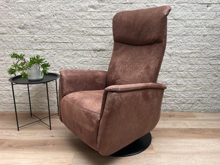 Ciar relax fauteuil handmatig verstelbaar relax stoel draaib, Huis en Inrichting, Fauteuils, Zo goed als nieuw, Stof, 50 tot 75 cm