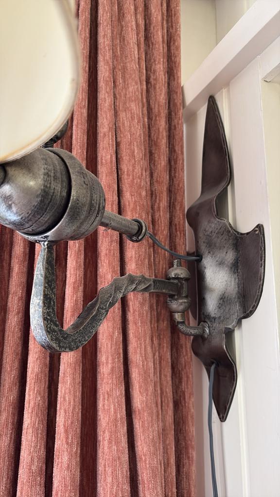 Vintage Wandlamp Metaal, Huis en Inrichting, Lampen | Wandlampen, Gebruikt, Metaal, Ophalen