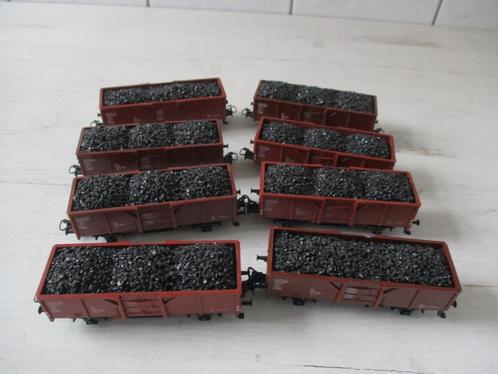 Märklin Bakwagens met kolen no 4431 8x, Hobby en Vrije tijd, Modeltreinen | H0, Zo goed als nieuw, Wagon, Wisselstroom, Märklin