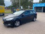 Ford Focus 1.0 Ecoboost 74KW Wagon 2017 Zwart, Auto's, 65 €/maand, 100 pk, Zwart, Origineel Nederlands