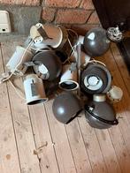 Vintage spots en bollampen (jaren 70), Ophalen, Gebruikt, Metaal of Aluminium, Seventies