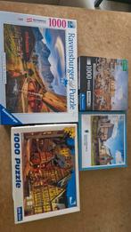 4 verschillende puzzels van 1000 stukjes. Alles in één koop., Ophalen, 500 t/m 1500 stukjes, Zo goed als nieuw